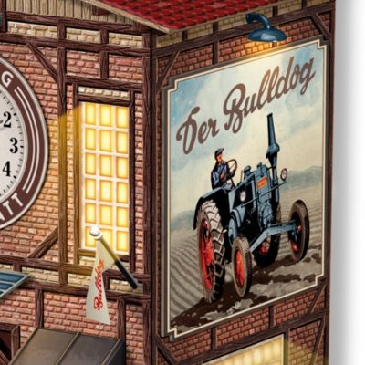 Die Bulldog-Werkstatt - Wanduhr