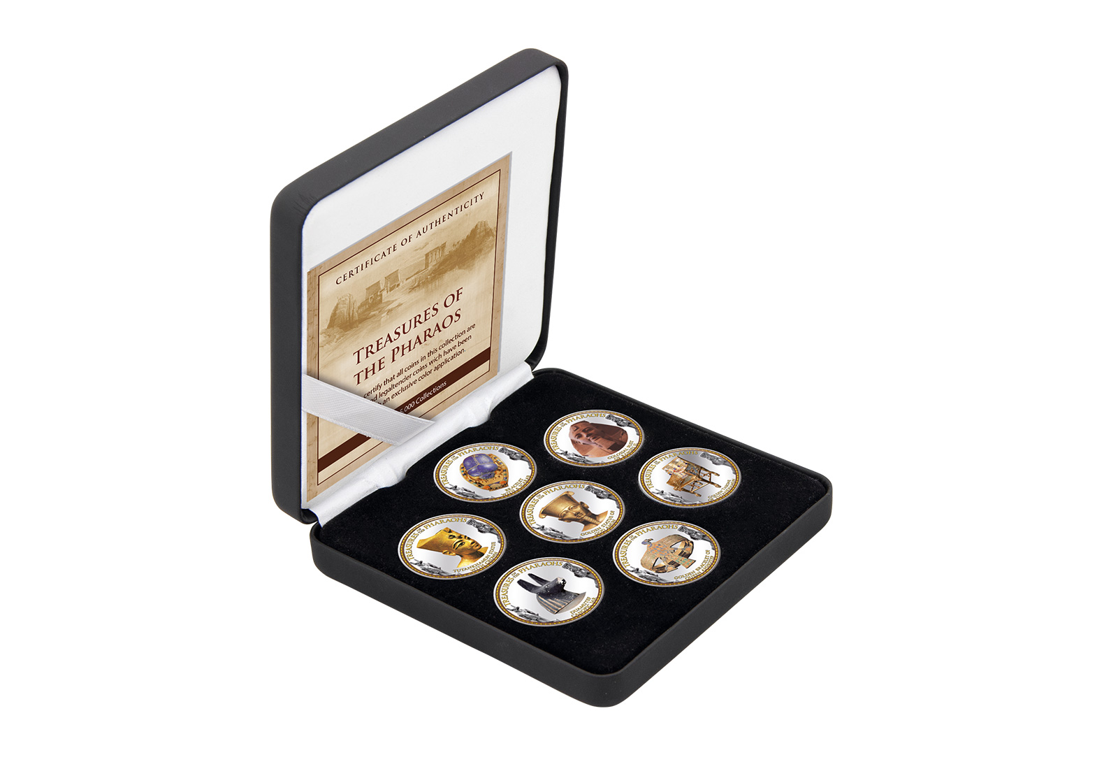 Schätze der Pharaonen III 7er Kollektion mit Farbapplikation im Etui