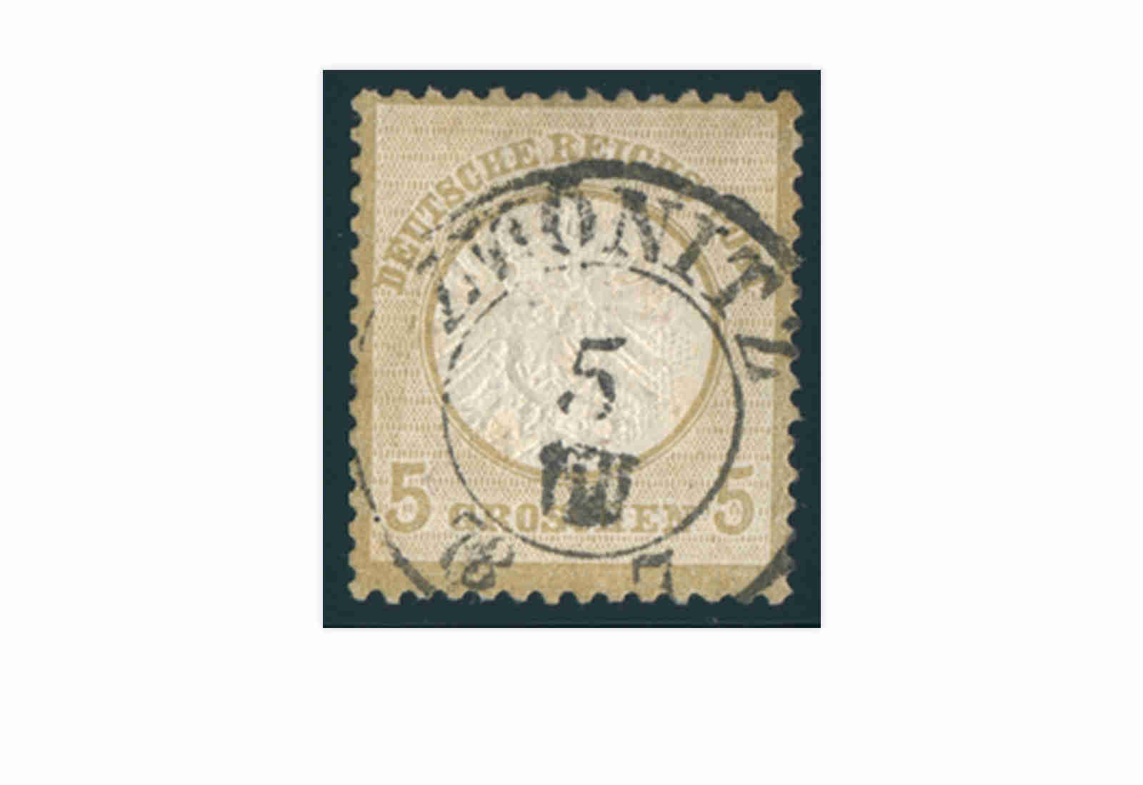 Briefmarke Deutsches Reich Brustschild 1872 Michel Nr. 22 gestempelt