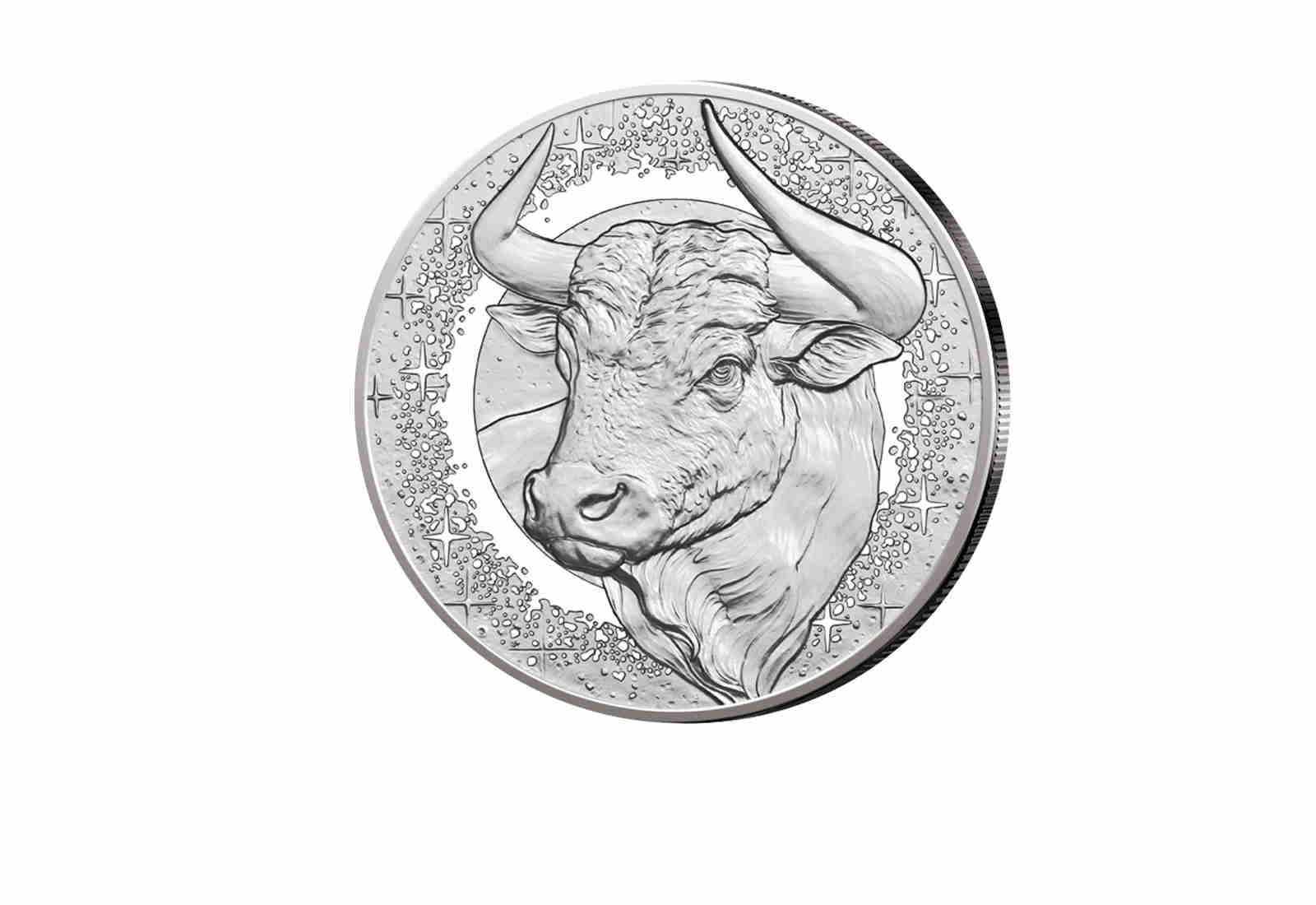 20 Euro Silbermünze 2026 Österreich Stier - Serie Sternenbilder