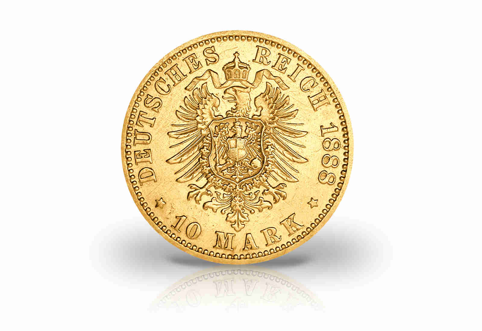 10 Mark Goldmünze 1888 Deutsches Kaiserreich Preußen Kaiser Friedrich III. Jaeger-Nr. 247