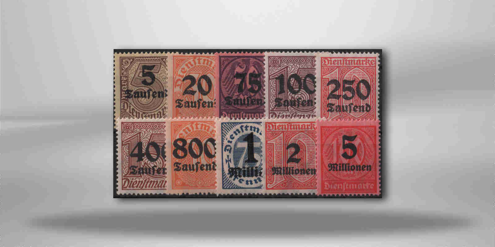 Deutsches Reich Mi. Nr. D 89/98 postfrisch