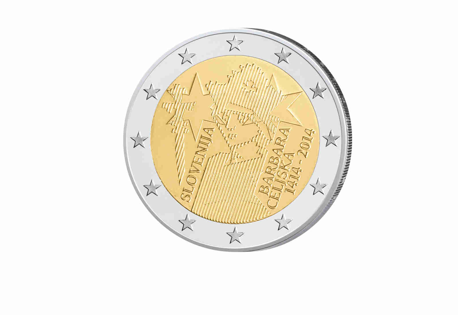 2 Euro 2014 Slowenien 600. Jahrestag der Krönung von Barbara von Cilli