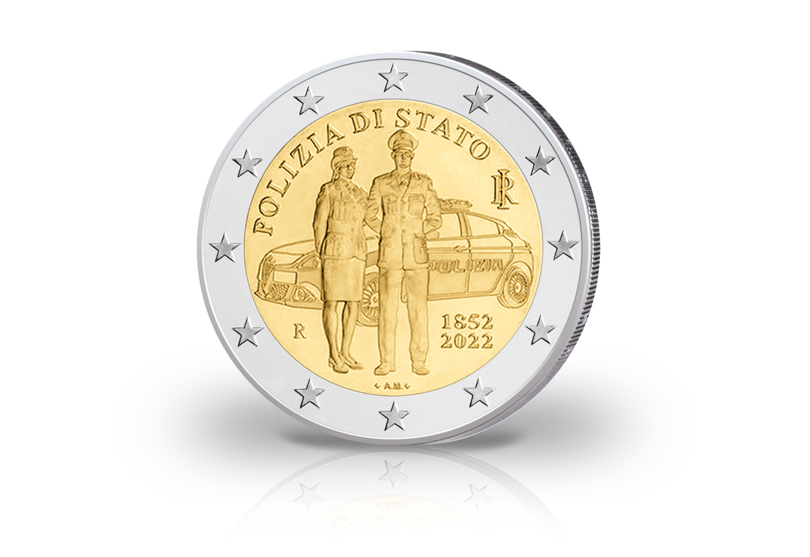 2 Euro 2022 Italien 170 Jahre italienische Polizei