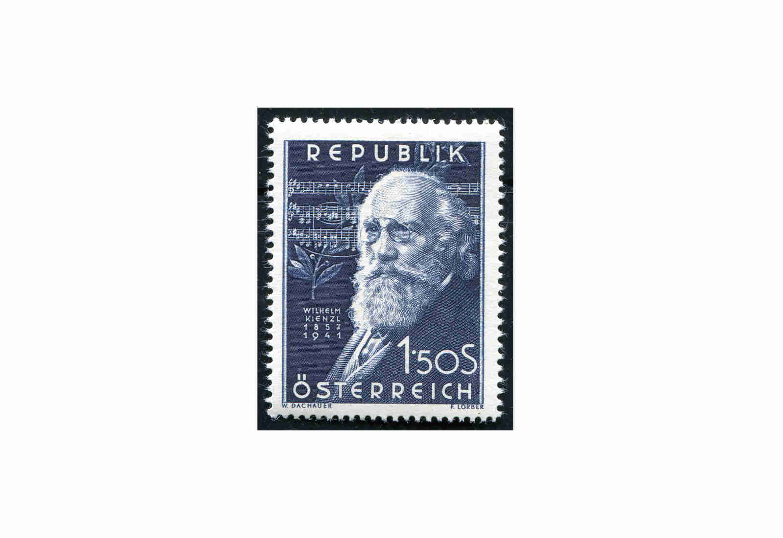 Österreich Einzelausgabe 1951 10. Todestag von Wilhelm Kienzl Michel Nr. 967 postfrisch
