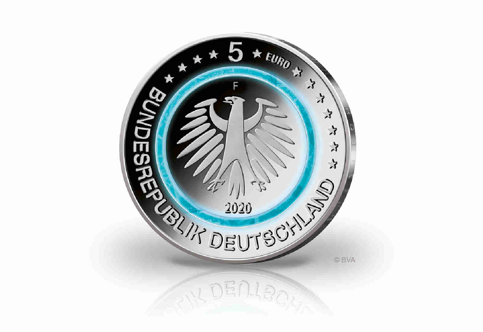 5 Euro 2020 Deutschland Subpolare Zone mit Farbapplikation