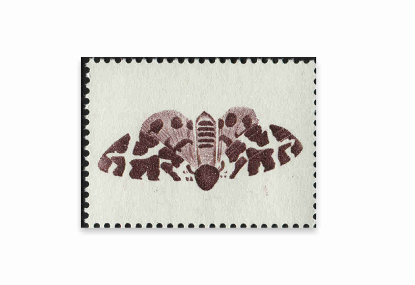 Briefmarken Versuchsdruck WIFAG Schmetterling Phase 4 mit Originalgummierung