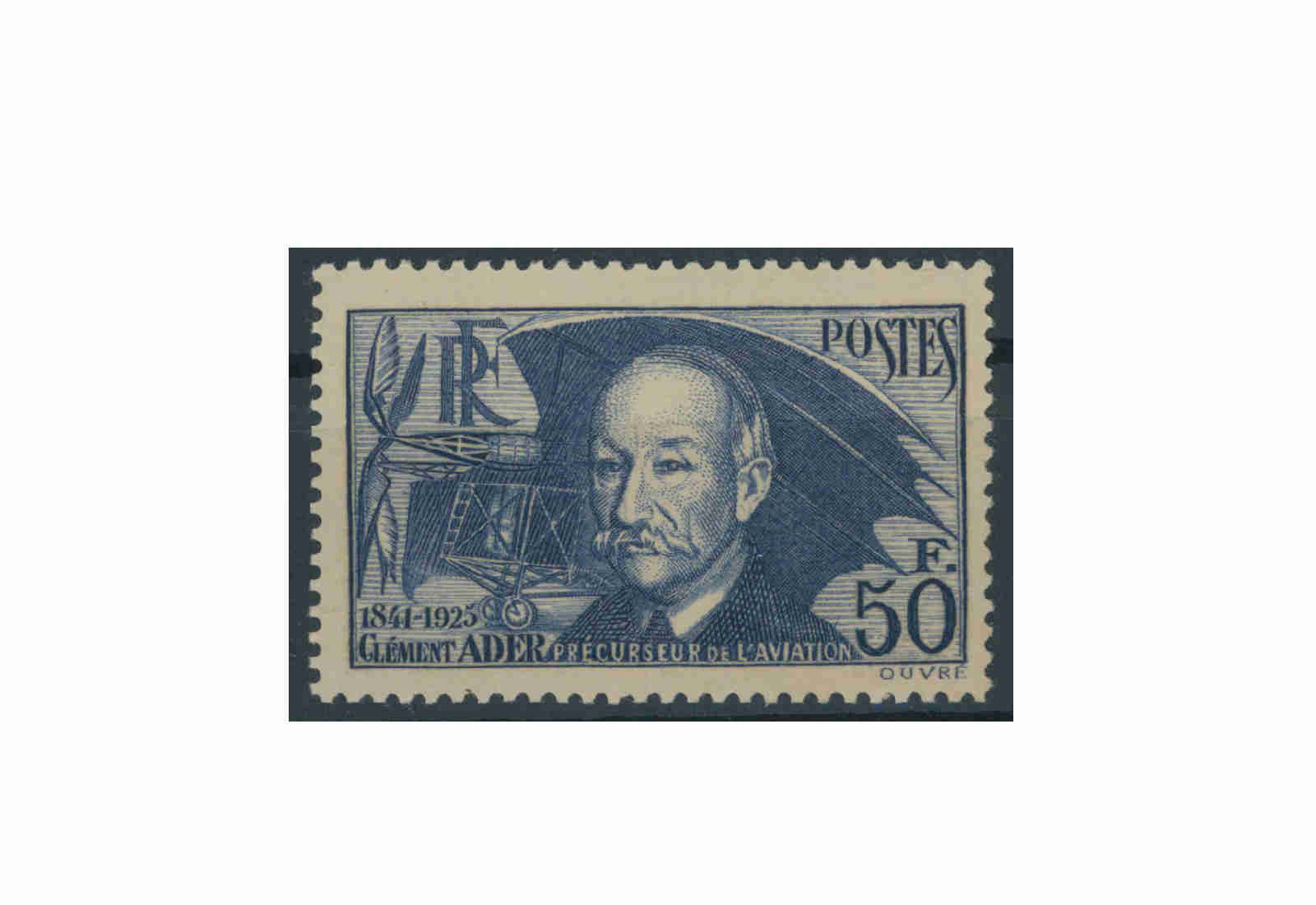 Briefmarke Frankreich Clément Ader 1938 Michel-Nr. 425 postfrisch