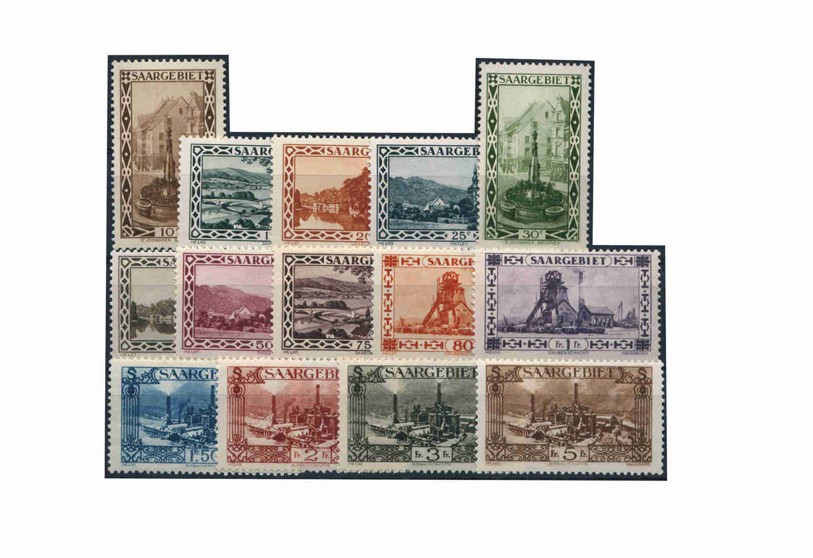 Briefmarken Saar 108/121 gest.