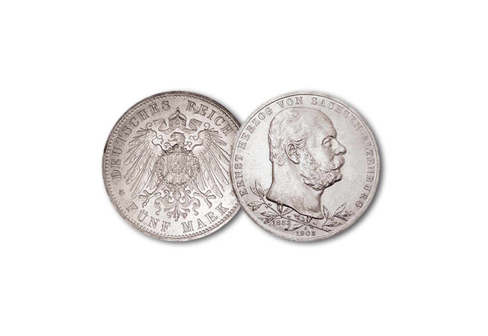 5 Mark 1895 Kaiserreich Sachsen-Coburg u. Gotha Alfred Jaeger-Nr. 146