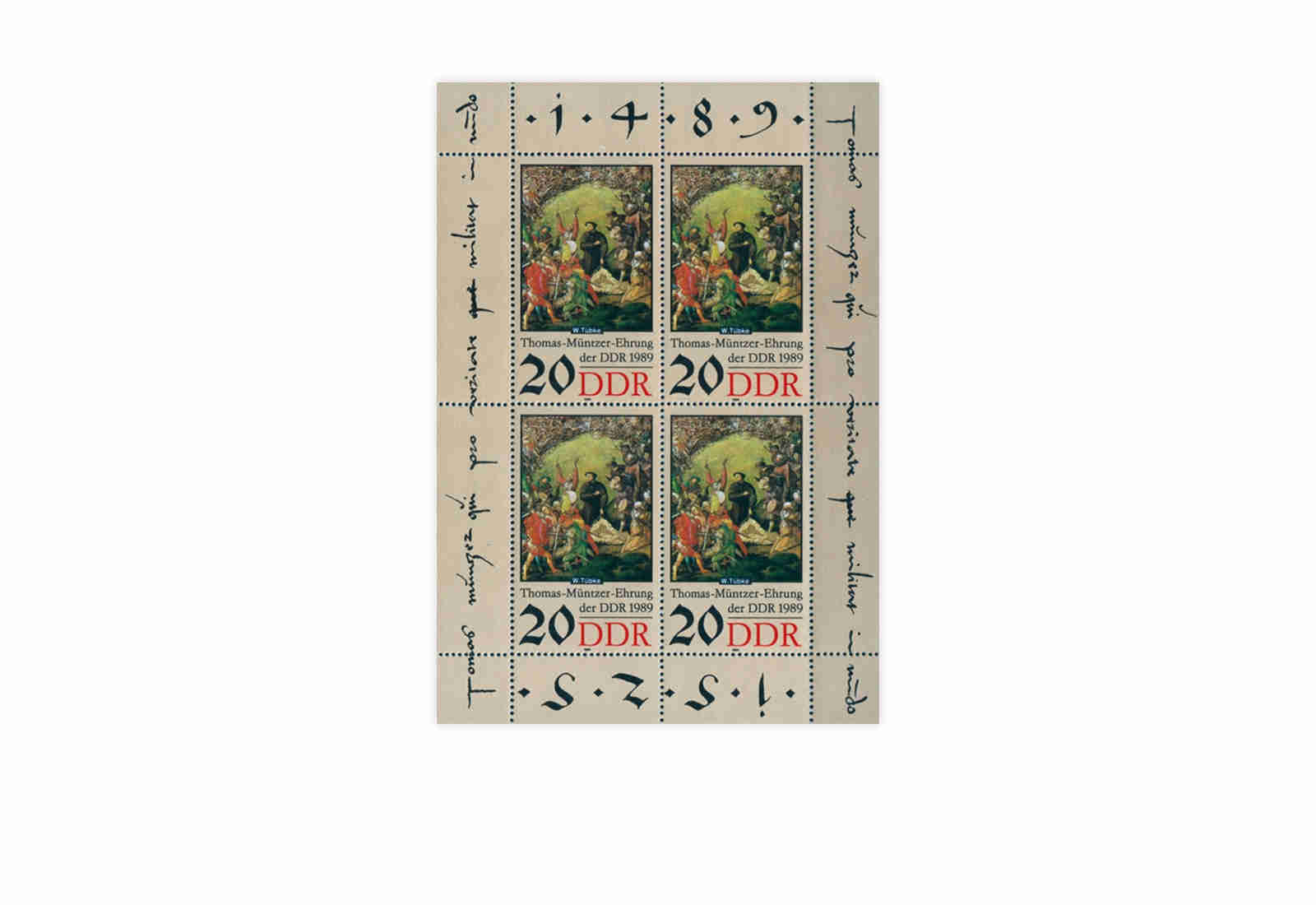 Briefmarken DDR Kleinbogen 1989 Michel-Nr. 3271 postfrisch