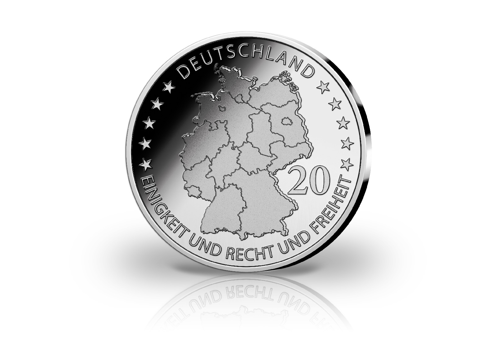 Gedenkprägung zum 100. Geburtstag von Ernst Otto Fischer 2018 mit Silberauflage