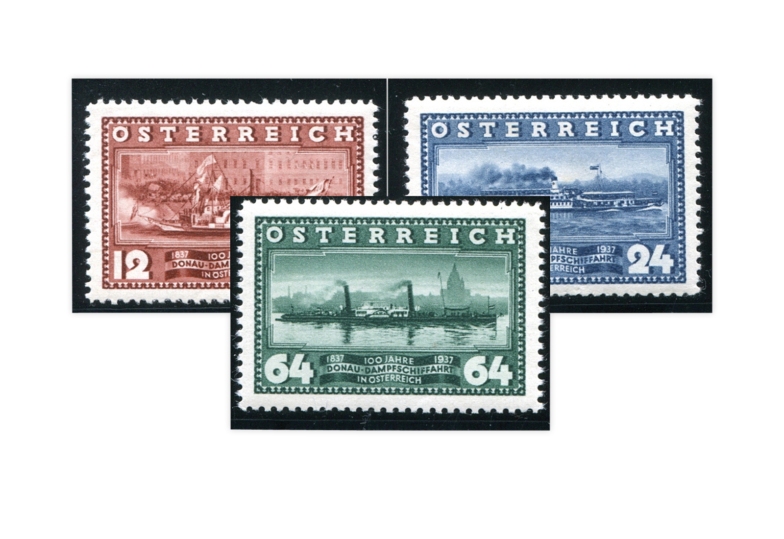 1. Republik Österreich Mi.Nr. 639/641 gestempelt