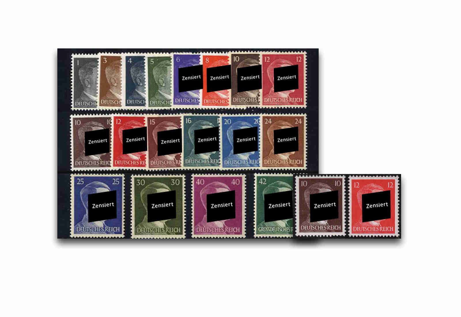 Deutsches Reich Mi.Nr. 781-798 + 826/7 postfrisch