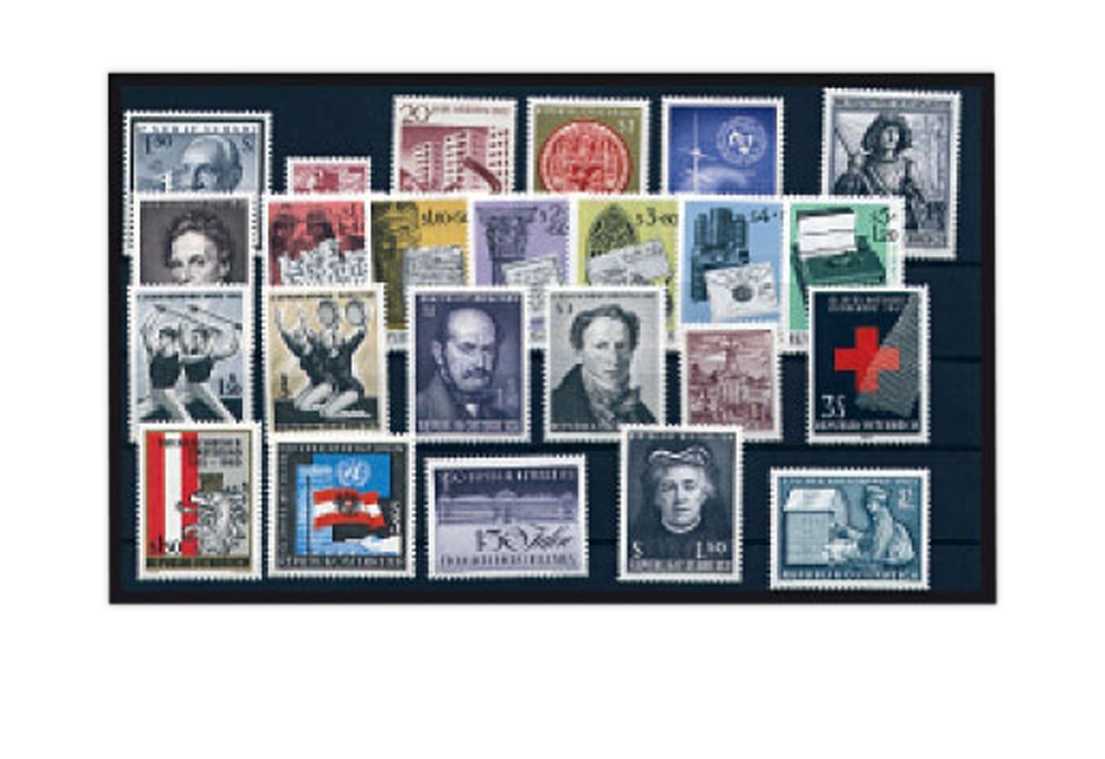 Österreich Mi.Nr. 1177/1200 Jahrgang 1965 gestempelt 24 Marken