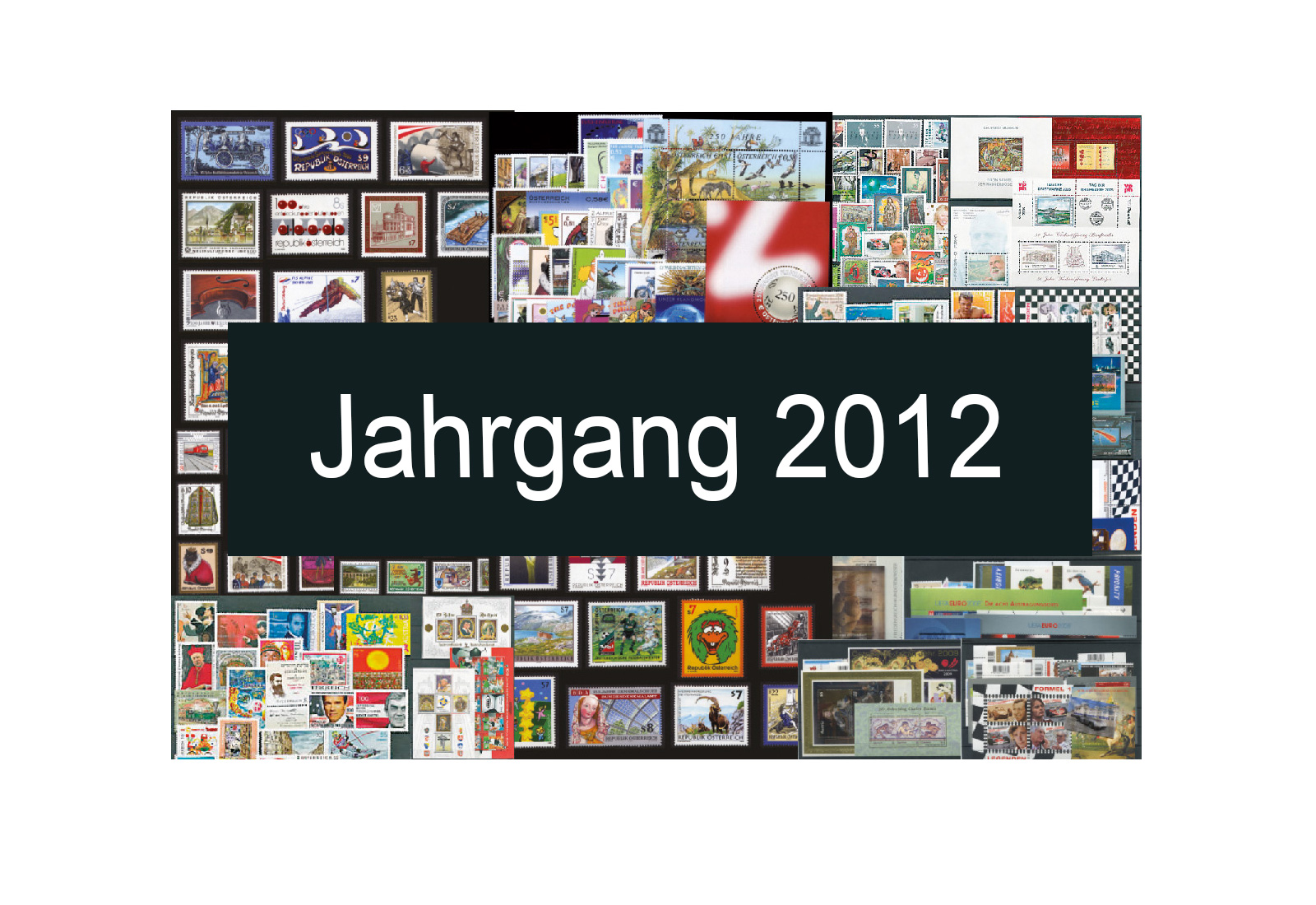 Österreich Jahrgang 2012 Michel Nr. 2971 bis 3042  gestempelt