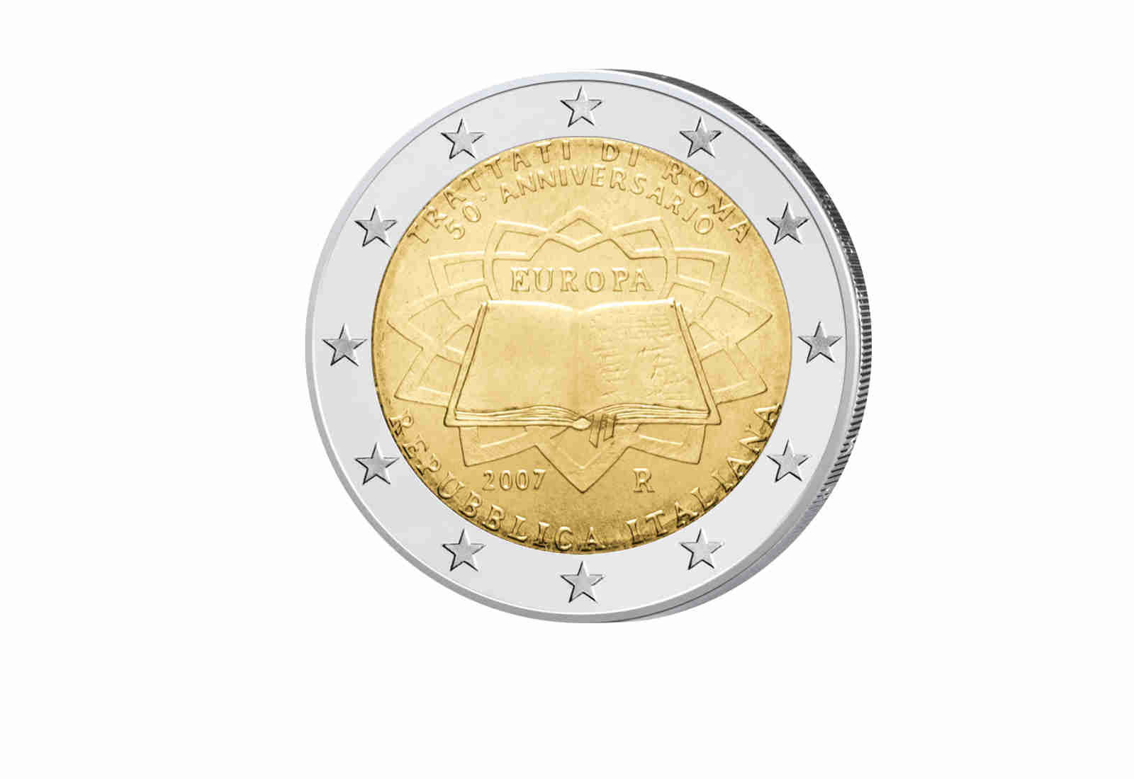 2 Euro 2007 Italien 50 jahre Römische Verträge Gemeinschaftsausgabe