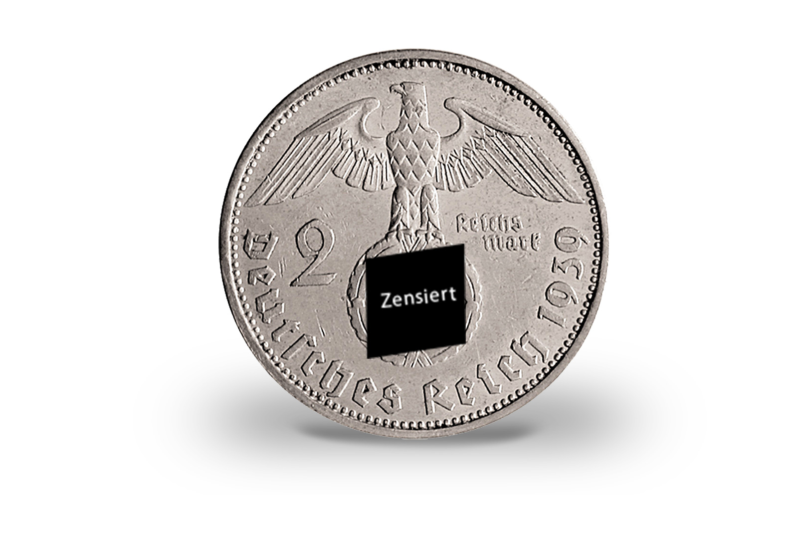 2 Reichsmark 1937 Drittes Reich Hindenburg Prägestätte unserer Wahl Jaeger-Nr. 366