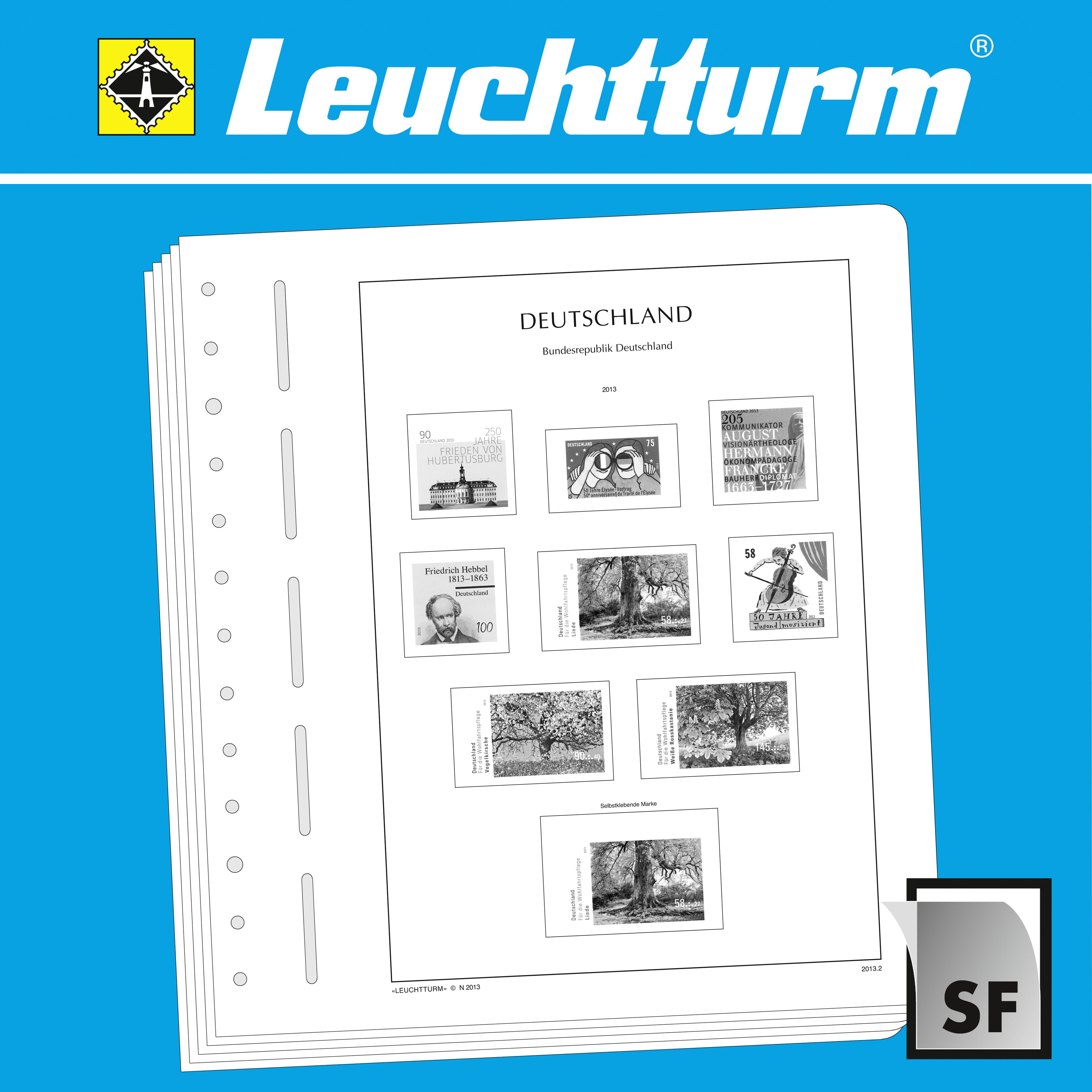LEUCHTTURM SF-Vordruckblätter Frankreich 1970-1979