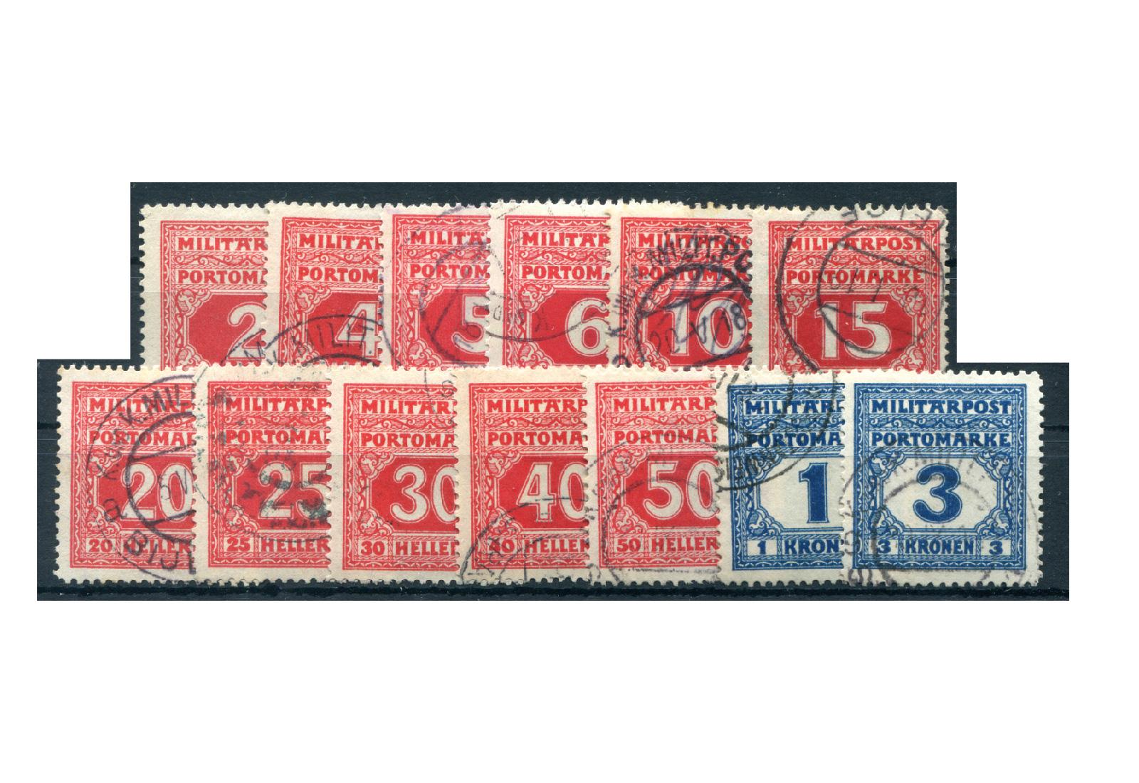 Bosnien-Herzegowina Portomarken P 14-26 gest.