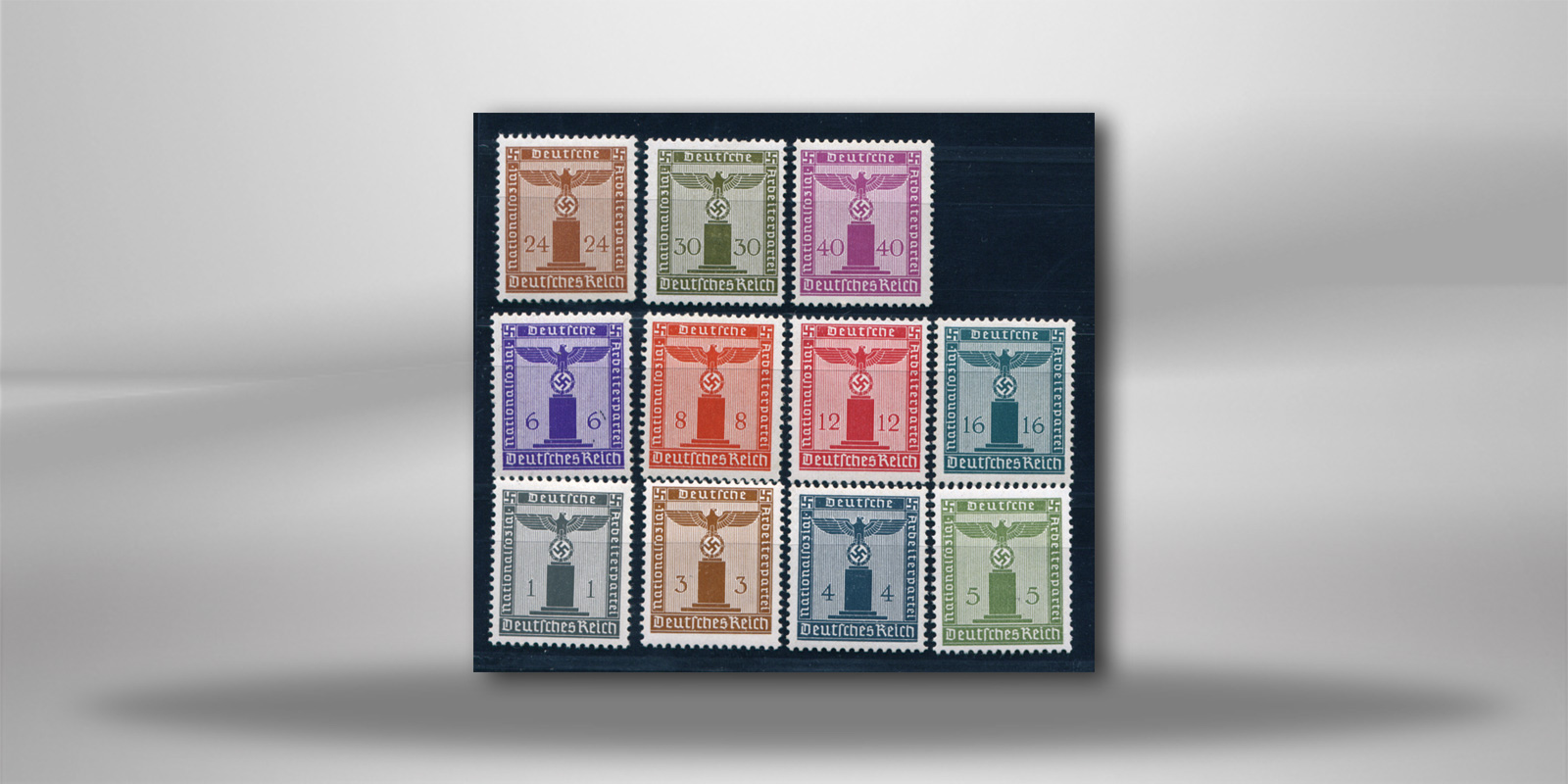 Briefmarken Deutsches Reich Dienstmarken 1903-1944  Michel-Nr. D 155/165 postfrisch