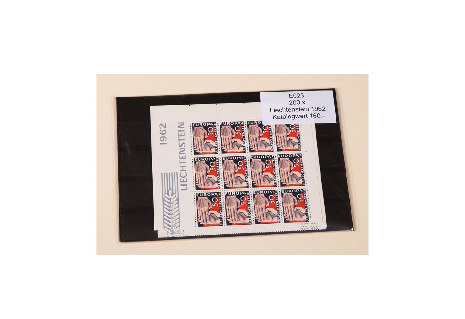 Briefmarken Liechtenstein CEPT 1962 Michel-Nr. 418 postfrisch per 200 Stück