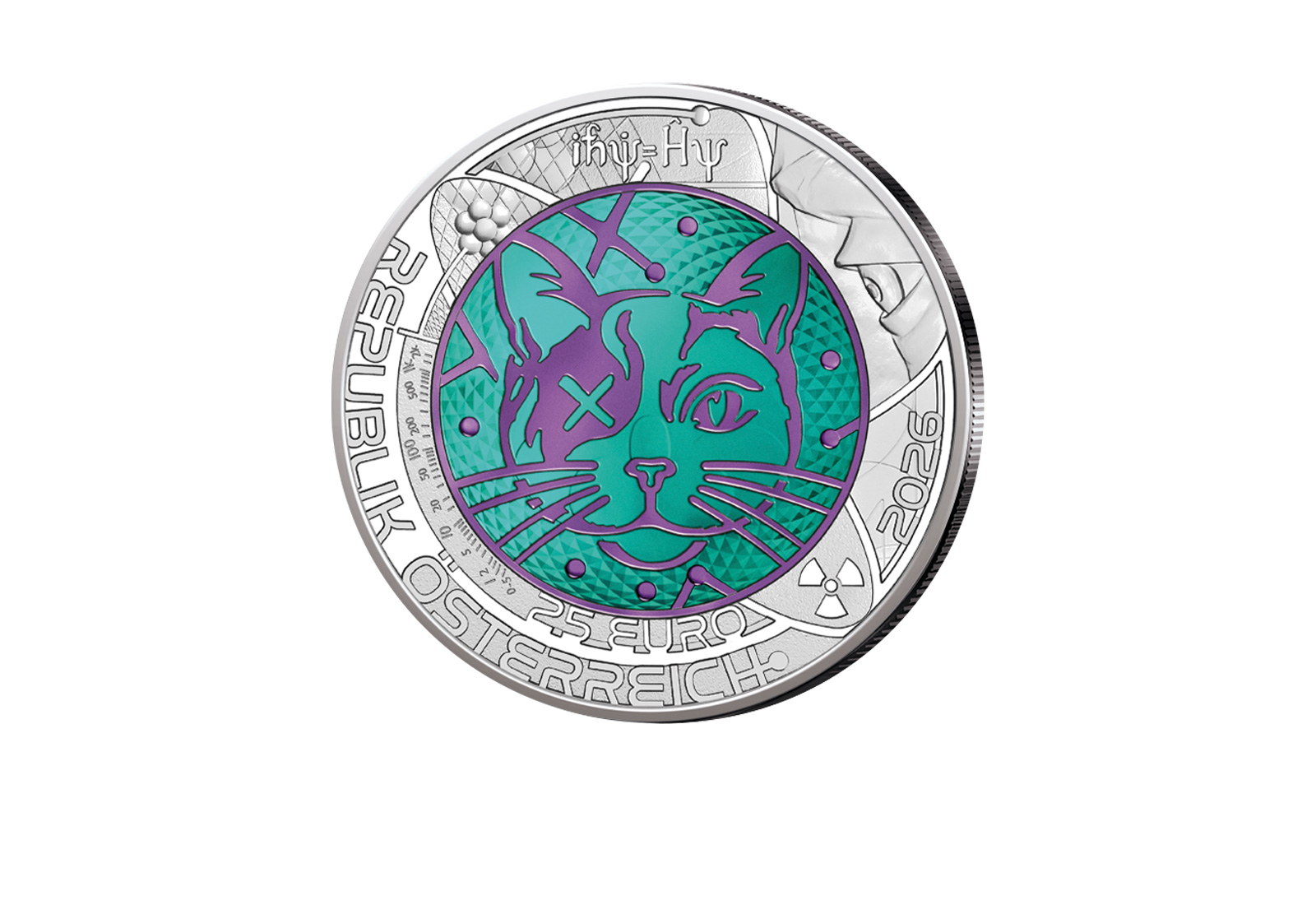 25 Euro Silber-Niob-Münzen 2026 Österreich "Quantenphysik" hgh 