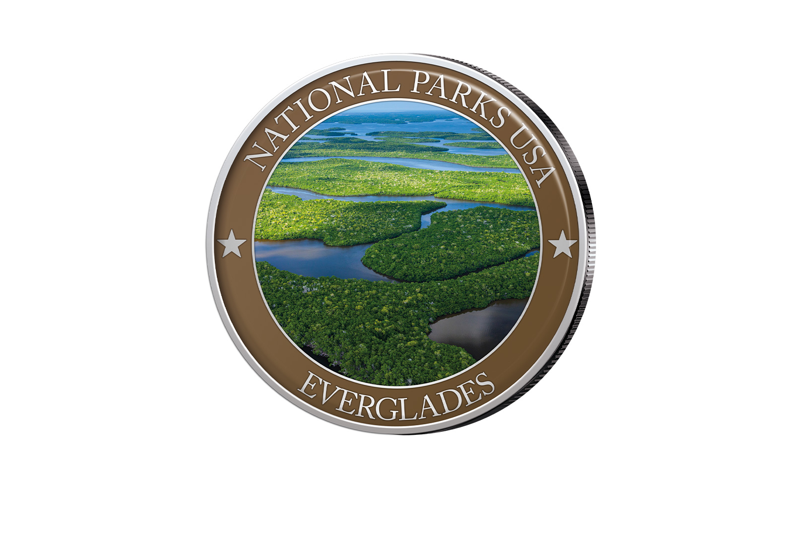 1/2 Dollar USA Everglades Serie National Parks USA mit Farbapplikation