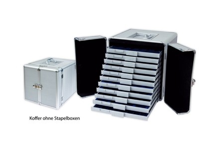 Stapelbox für 54 2 Euro-Münzen