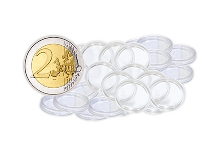 10 Münzkapseln für 2 Euro Münzen