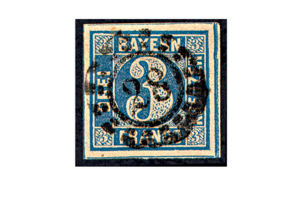 Bayern Mi.Nr. 2 II gestempelt