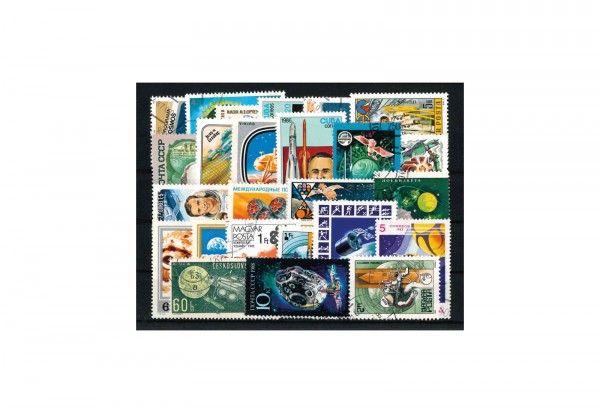Briefmarken Paket Weltraum 25 verschiedene Marken